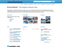 Tablet Screenshot of emma-maersk.com